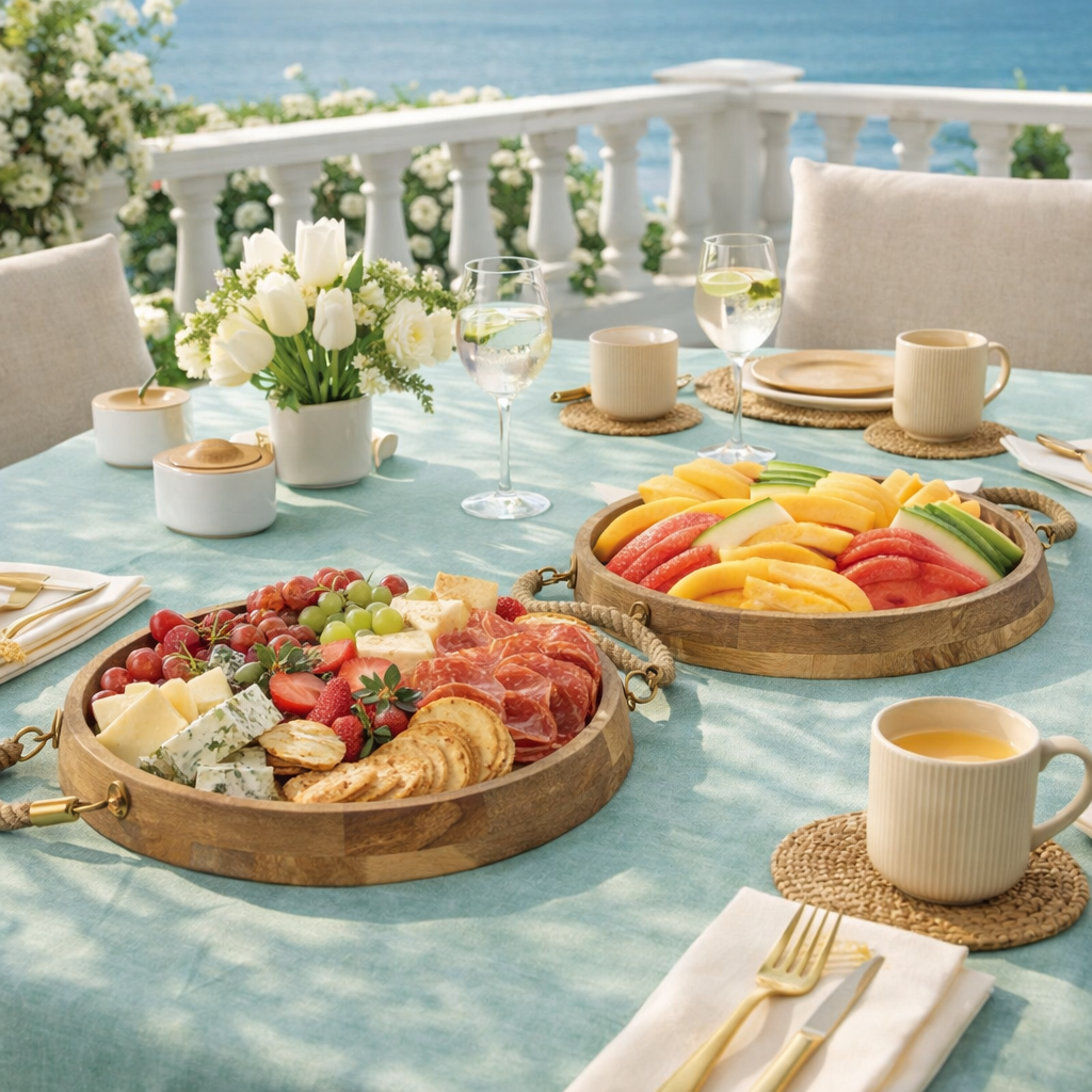 Coastal Serving Trays & Decorative Bowls