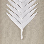 Sabal Framed Rice Paper Palm Leaves 3 Piece Shadowbox Wall Decor Set Coastal Botanical Art With Linen Backdrop