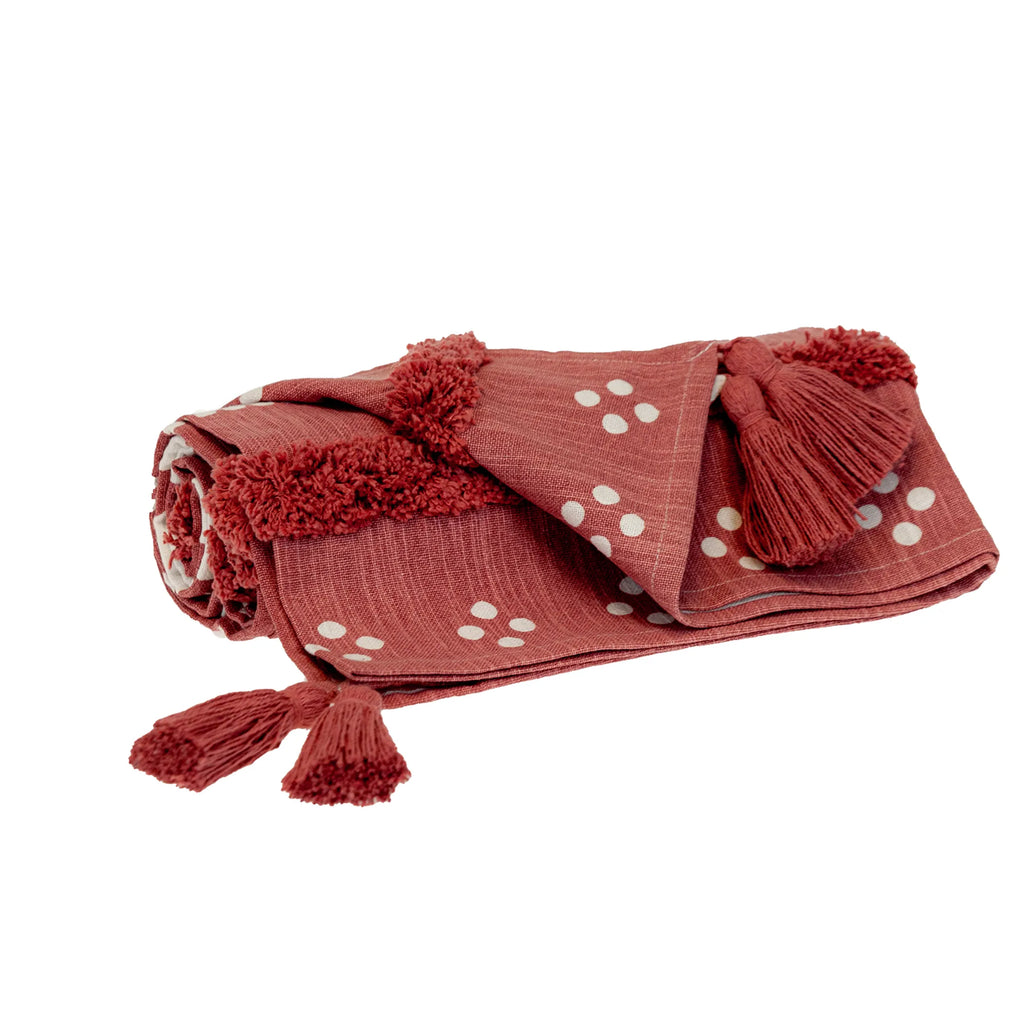Parkland Collection Transitional Stripes and Dots 50" x 60" Throw