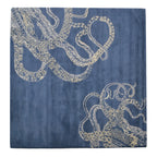 Rugsotic Carpets Hand Tufted Wool Square Area Rug Contemporary