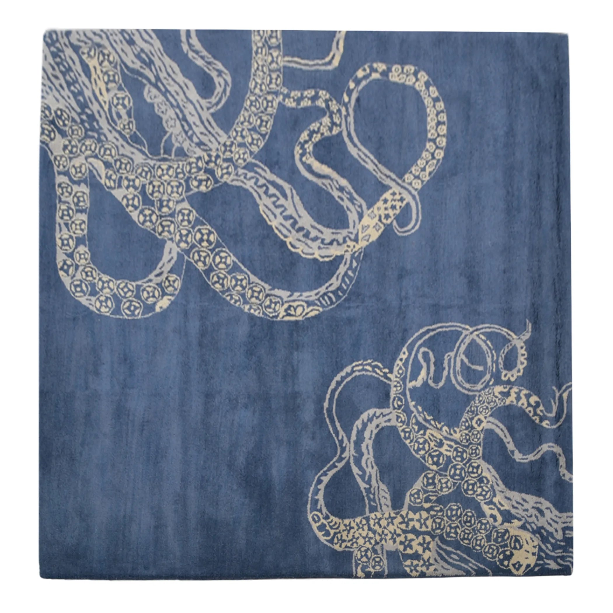 Rugsotic Carpets Hand Tufted Wool Square Area Rug Contemporary