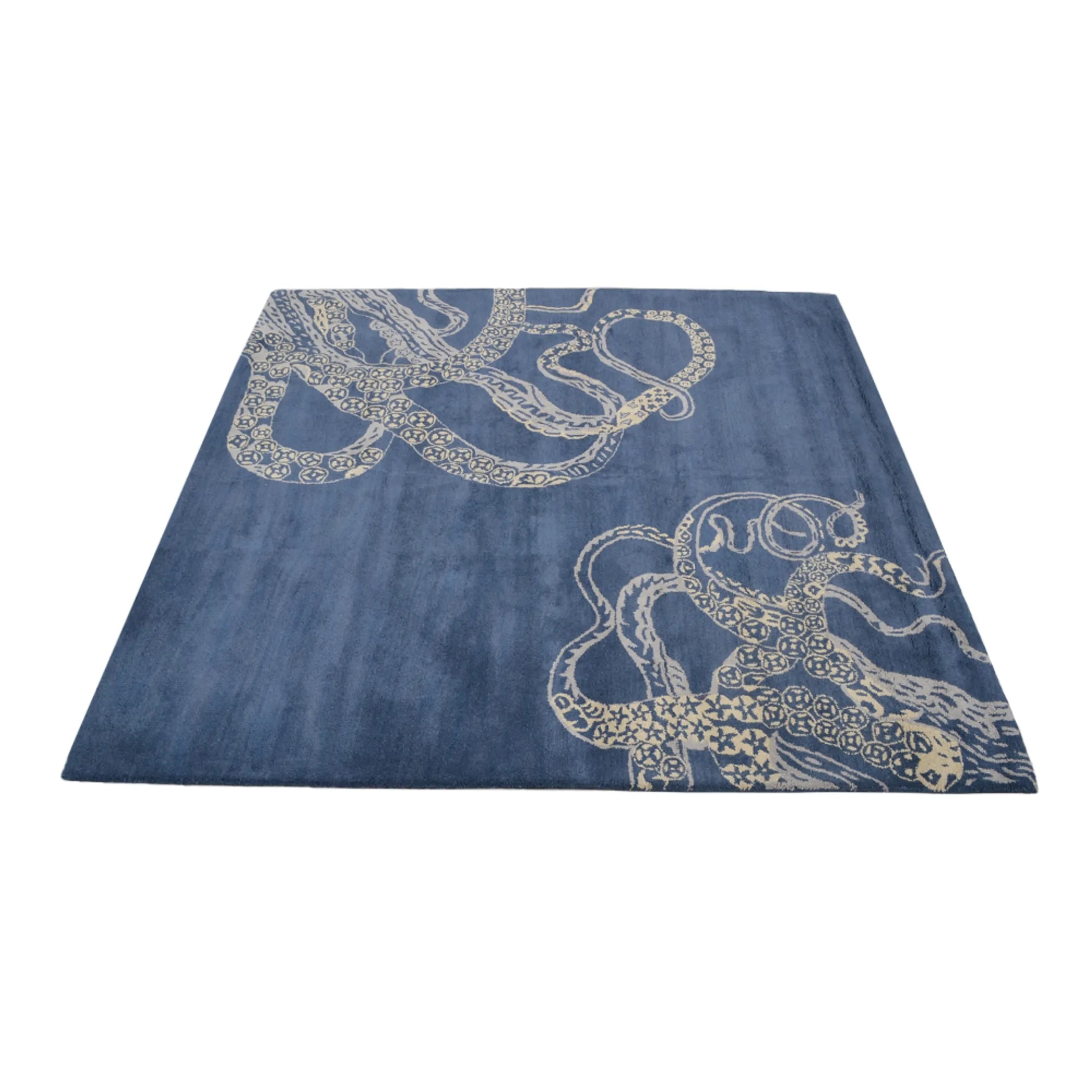 Rugsotic Carpets Hand Tufted Wool Square Area Rug Contemporary