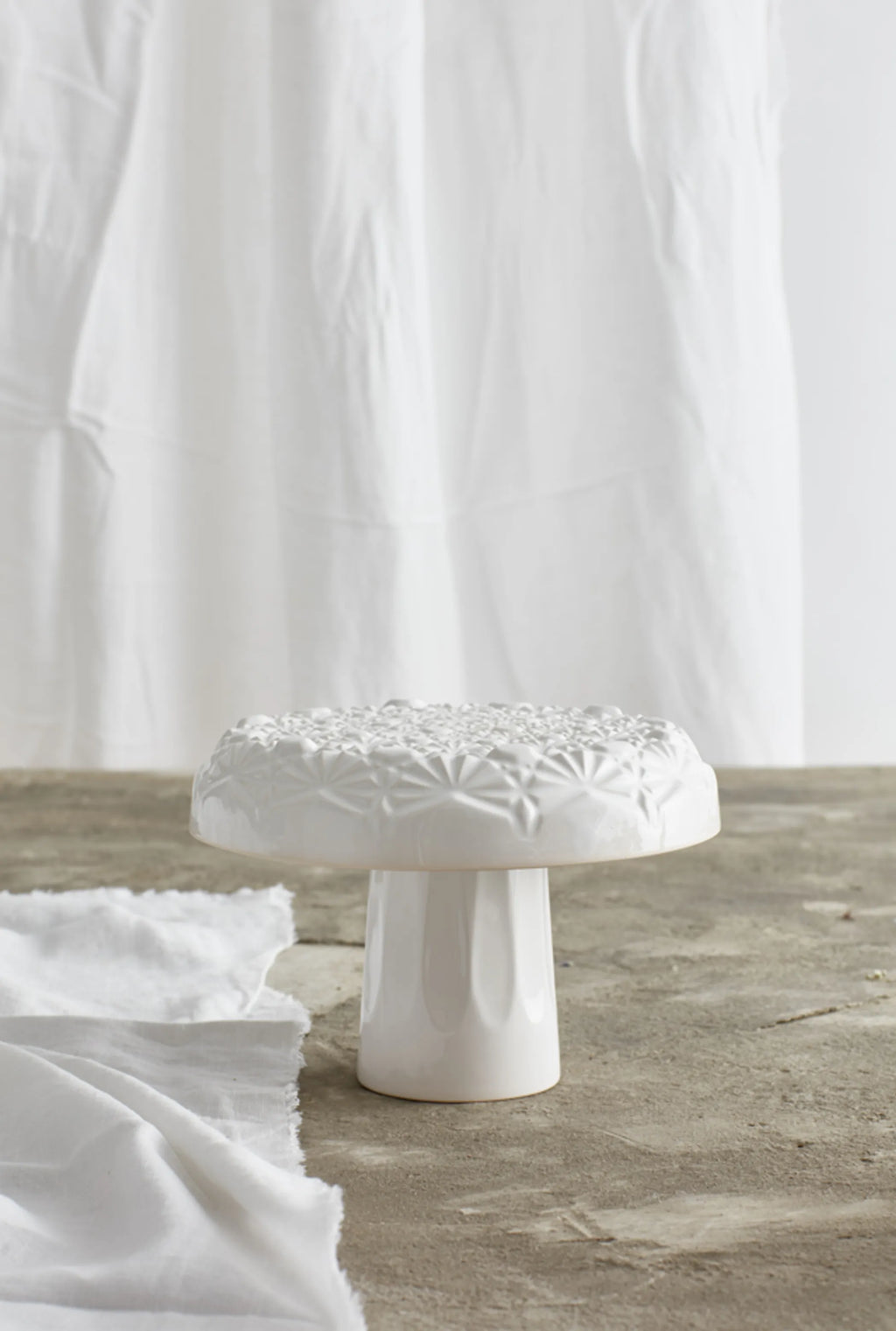 Ak Handmade Ceramic Footed Serving Platter