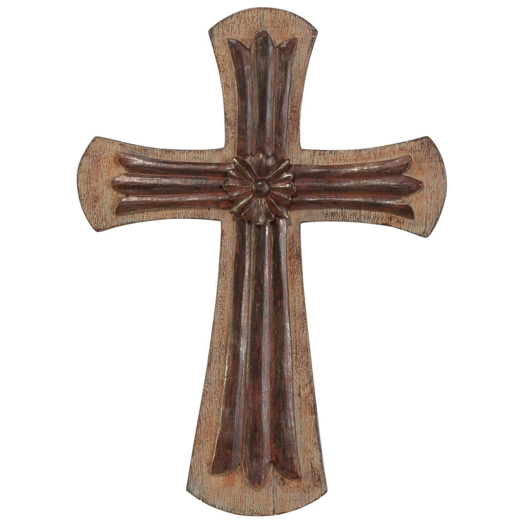 Cross Wall Flower Center