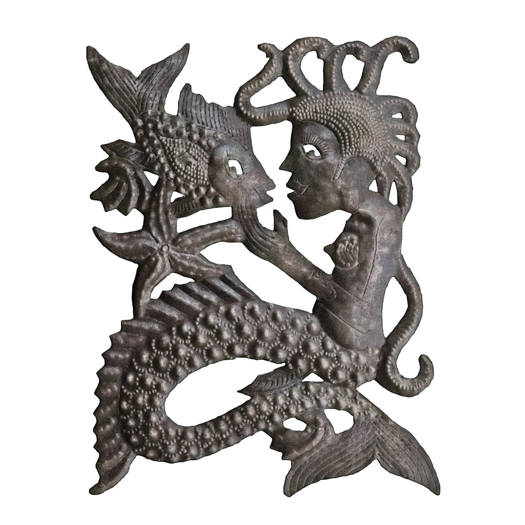 Mermaid Playing with Fish