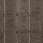 84" Gray Folding Four Panel Screen Room Divider