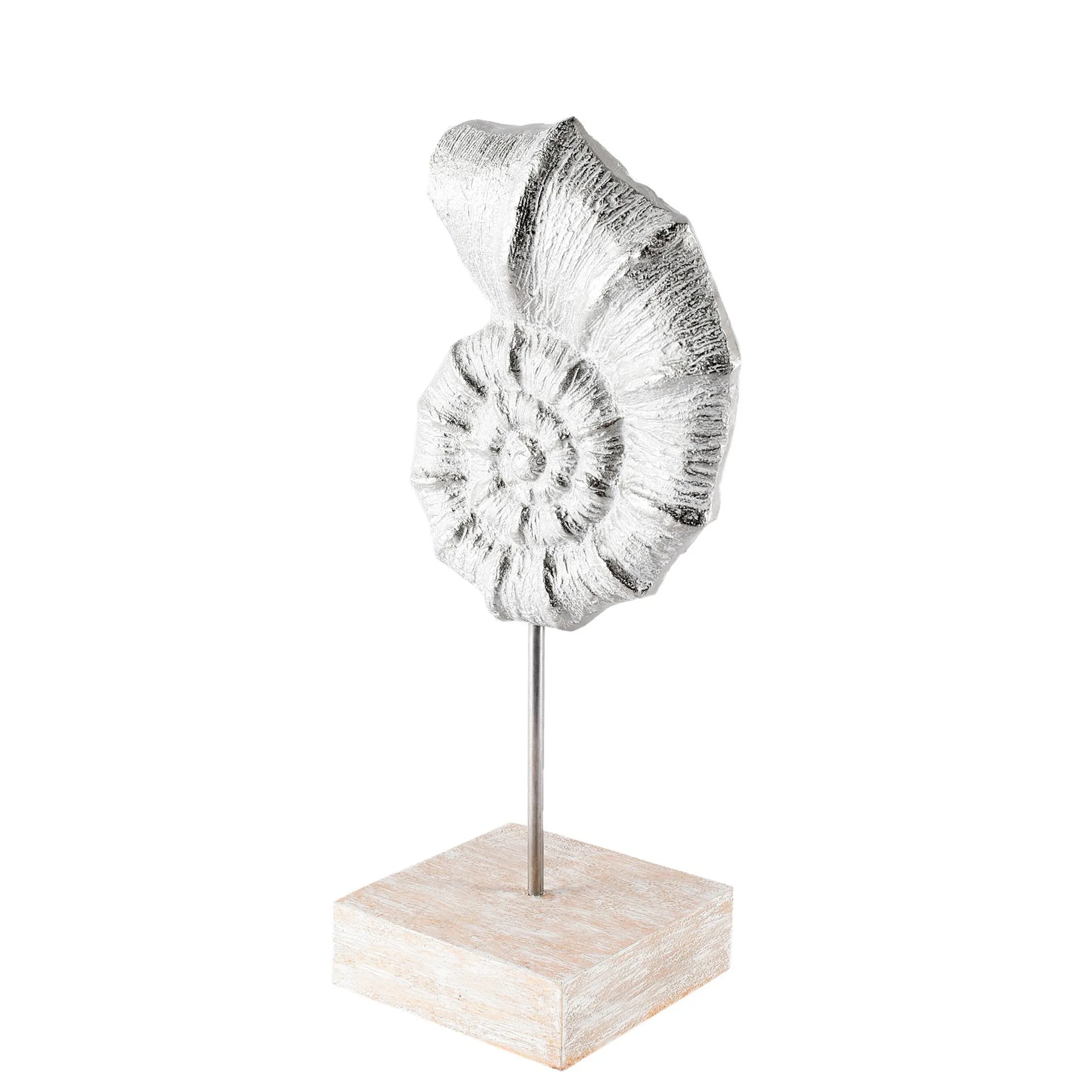 Coastal Silverplate Sea Shell Sculpture