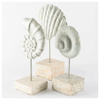 Coastal Silverplate Sea Shell Sculpture