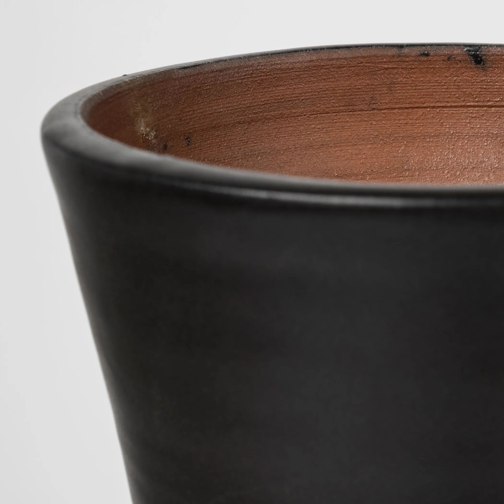 17" Black and White Modern Grid Ceramic Vase