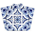 7" X 7" Blue Mia Gia Peel And Stick Removable Tiles