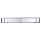 56" Clear and Silver Glass Mirrored Floor Shelf Console Table With Storage