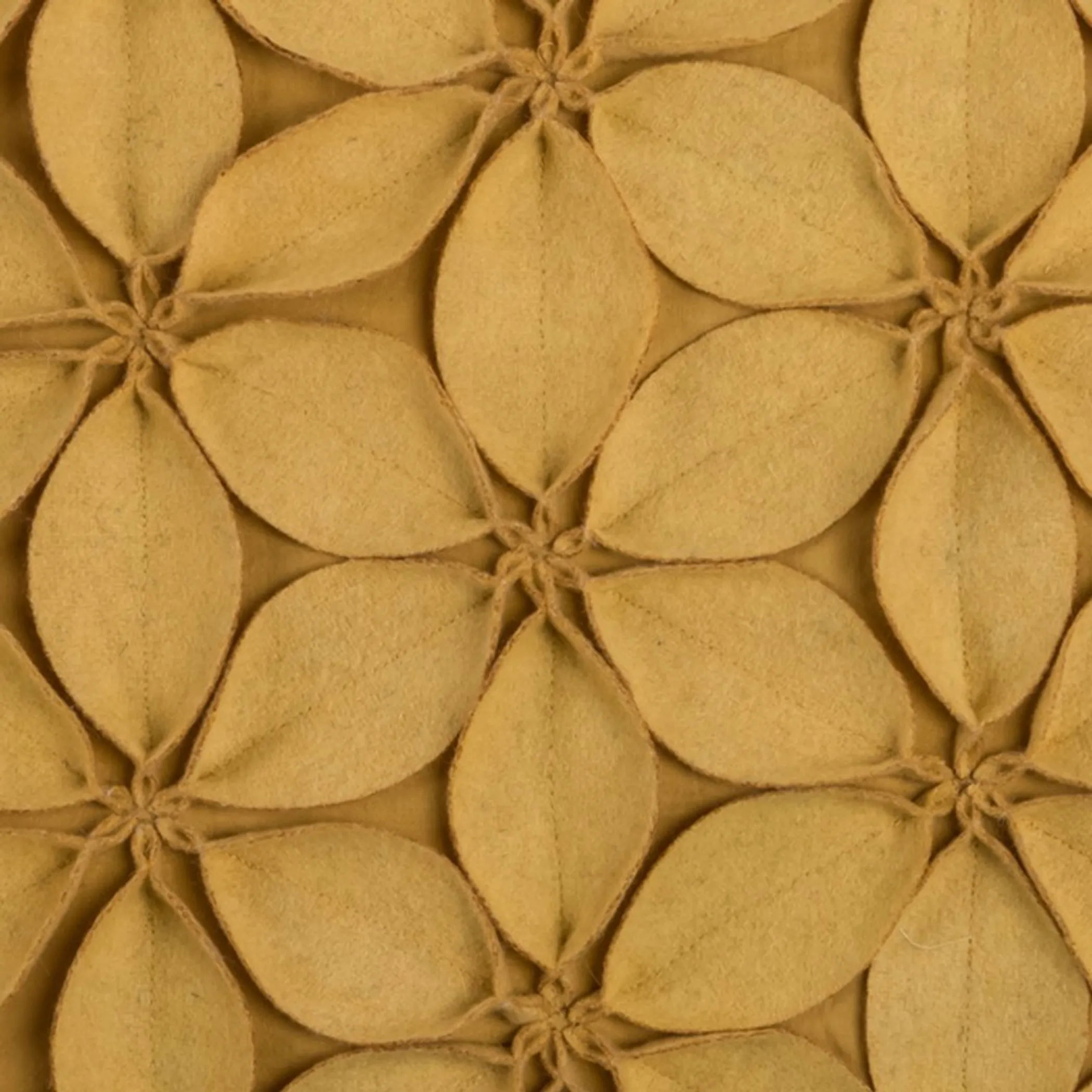 Yellow  Pinwheel Floral Petal Down Throw Pillow