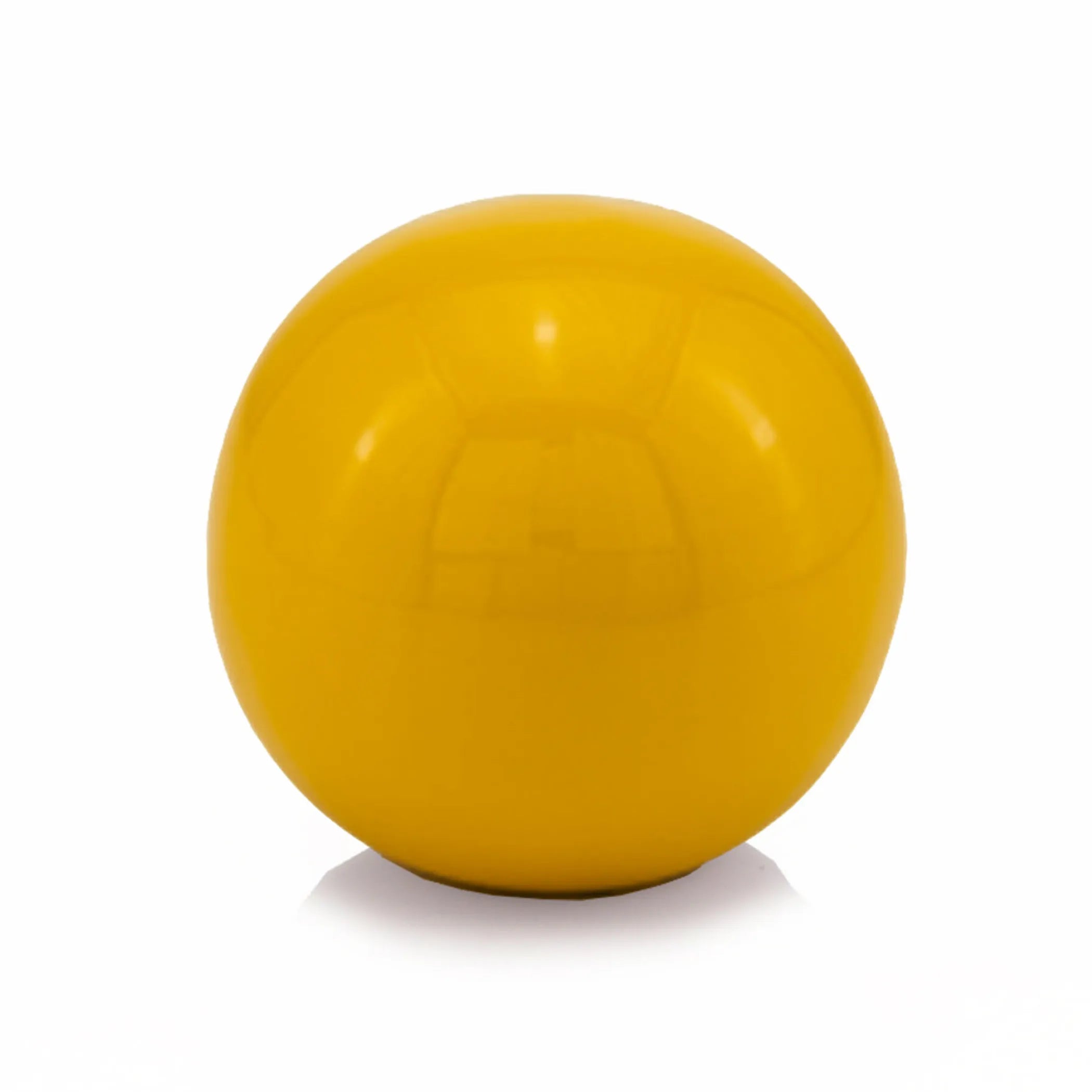 4 Inch Yellow Aluminum Decorative Orb Sculpture For Home Decor Accent Chic Modern Indoor Outdoor Metal Art