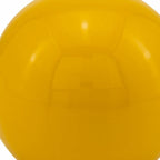 4 Inch Yellow Aluminum Decorative Orb Sculpture For Home Decor Accent Chic Modern Indoor Outdoor Metal Art