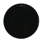 24 Inch Round Distressed Wood Frame Accent Mirror In Dark Brown Rustic Farmhouse Style For Living Room Decor