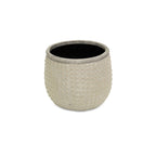 6" Beige Dot Ceramic Indoor Outdoor Round Pot Planter