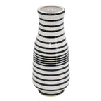 Hand Painted Stripe Ceramic Table Vase