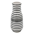 Hand Painted Stripe Ceramic Table Vase