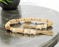 40" Brown Wood Beads And Rope Decorative Tassel
