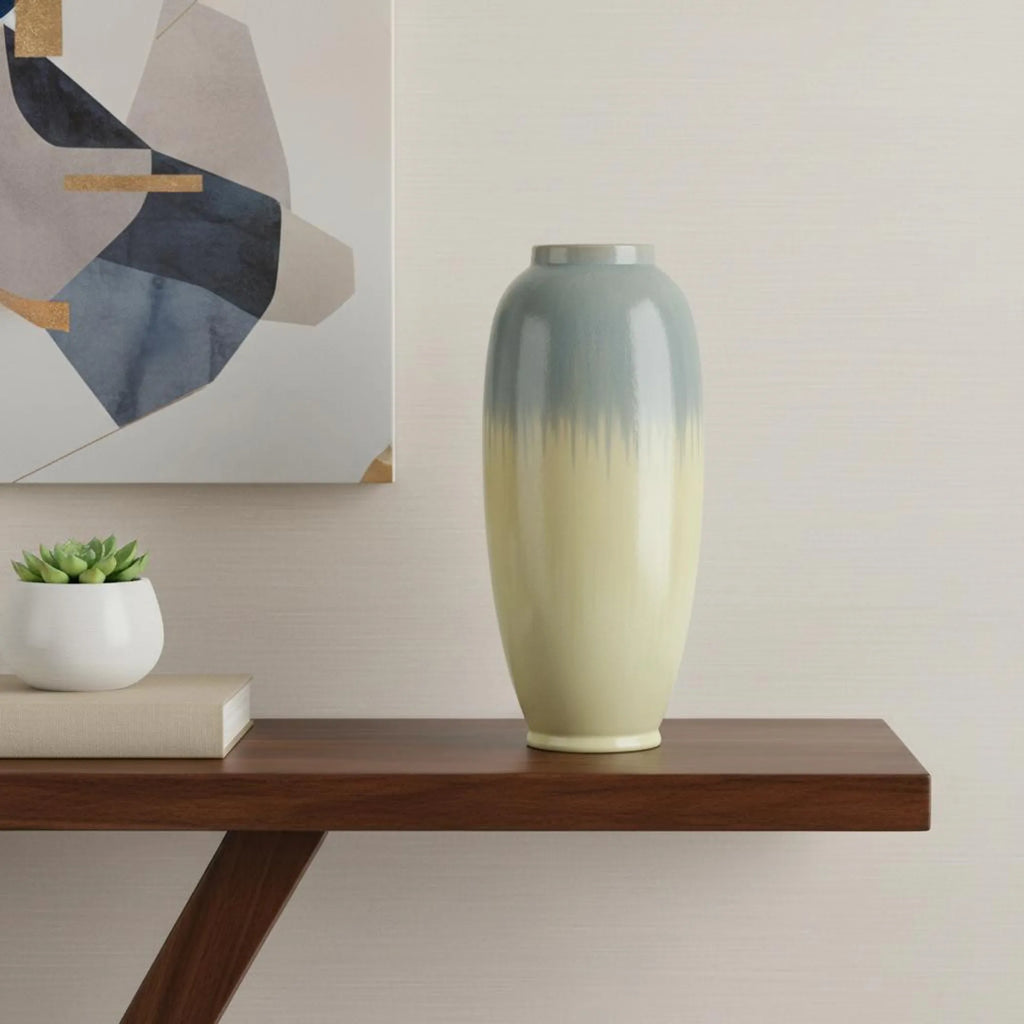 Reactive Glaze Ceramic Cylinder Table Vase