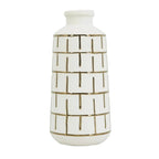 Geometric Cylindrical Ceramic Table Vase