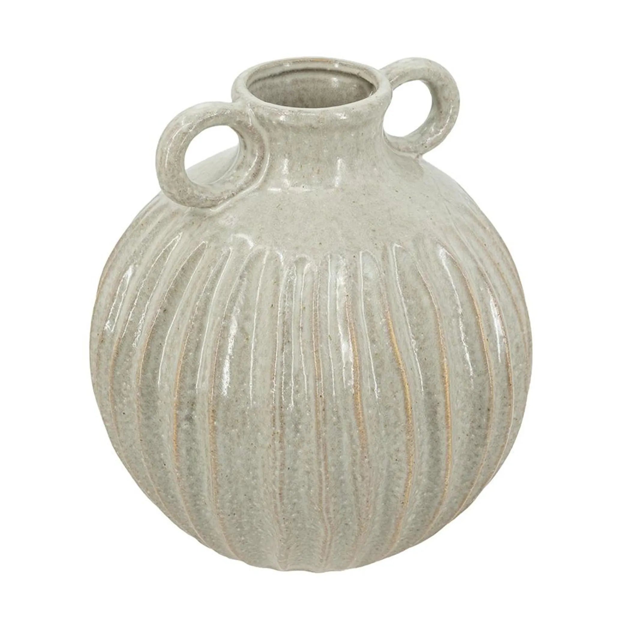 Round With Handles Ceramic Table Vase
