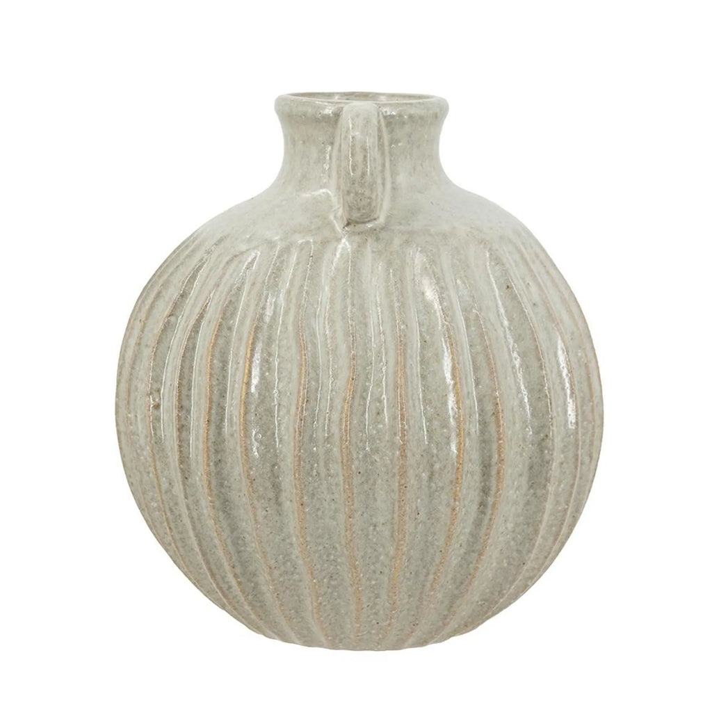 Round With Handles Ceramic Table Vase