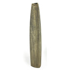 47" Gold Tapered Ceramic Floor Vase