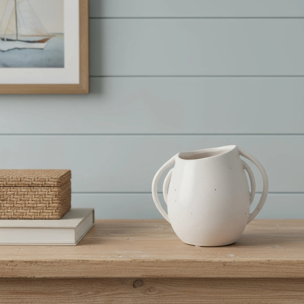 Speckle Ceramic Amphora Table Vase