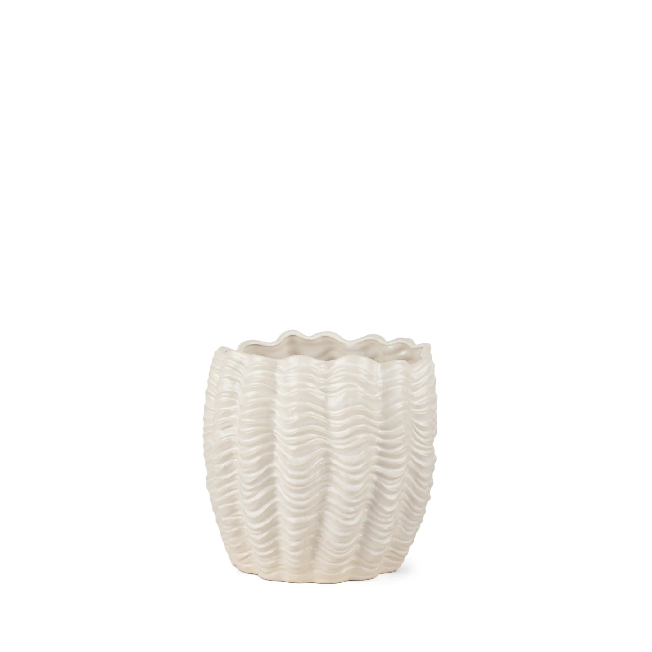 Ceramic Sculptural Waves Table Vase