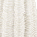 Cylinder Ceramic Sculptural Waves Table Vase