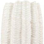 Cylinder Ceramic Sculptural Waves Table Vase