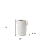 Ceramic Cylinder Table Vase With Handles