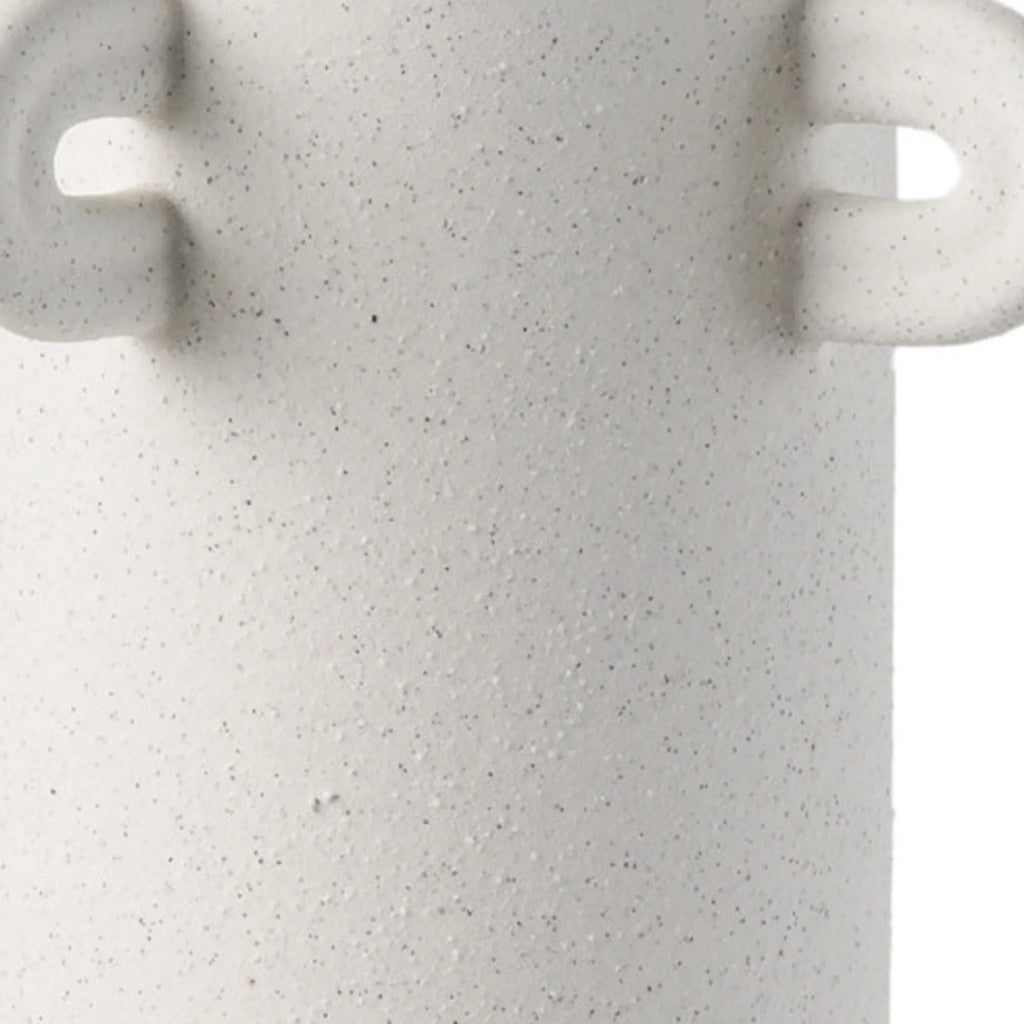 Cylinder Ceramic Table Vase With Handles