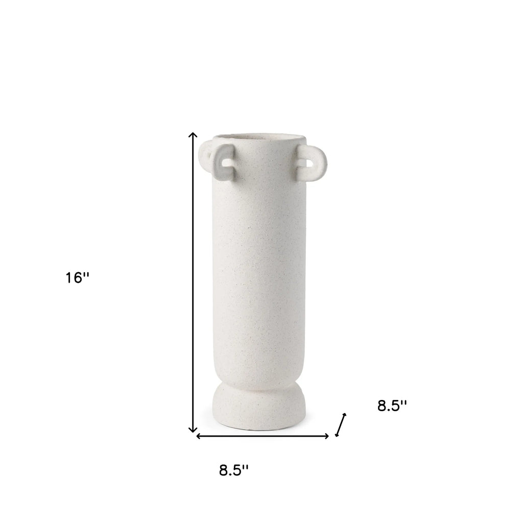 Cylinder Ceramic Table Vase With Handles
