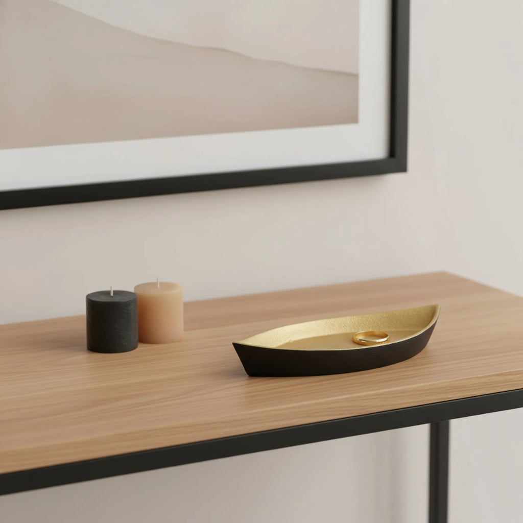 Cast Iron Oval Boat Shaped Tray