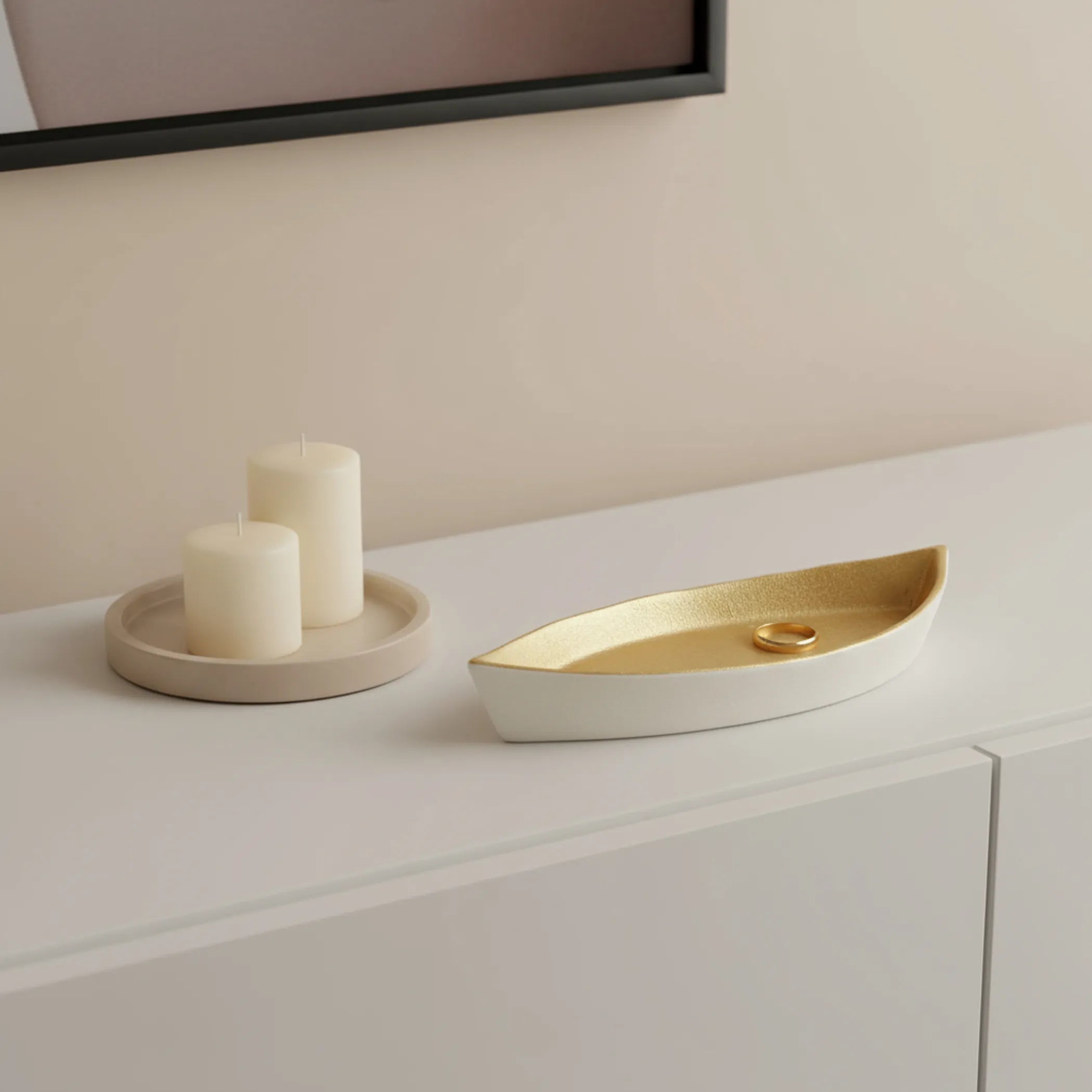 Cast Iron Oval Boat Shaped Tray