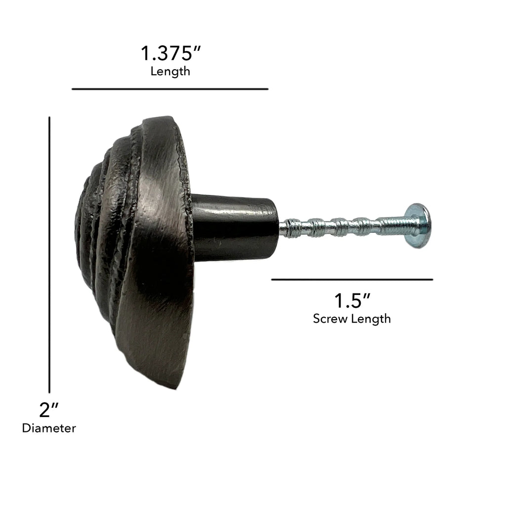 Set of Six Silver Seashell Cast Aluminum Drawer Pull Knobs