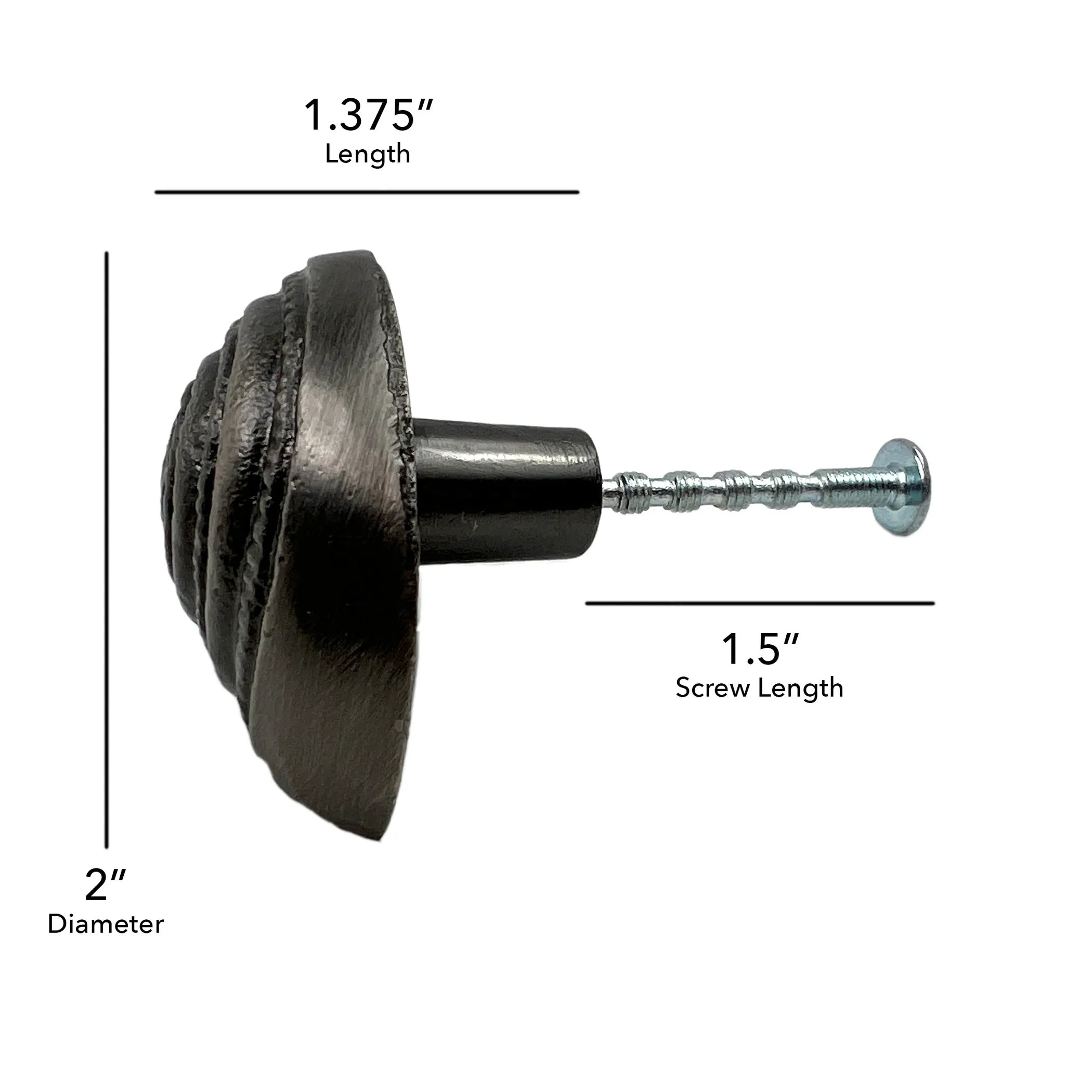 Set of Six Silver Seashell Cast Aluminum Drawer Pull Knobs