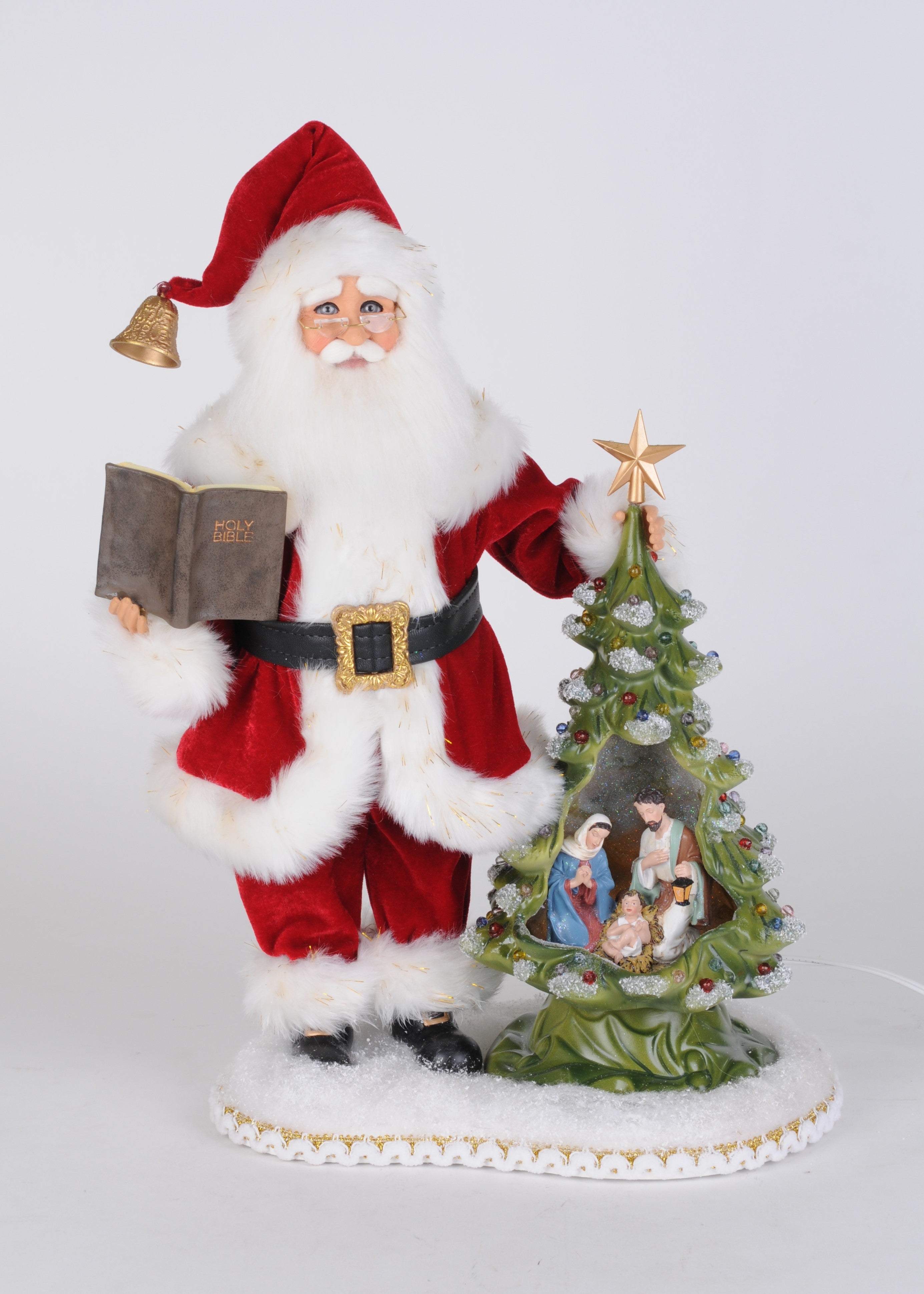Lighted Christmas Eve Reverence Santa