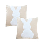 Soga 2 Pack 45cm White Bunny Pillowcases Covers Only No Inserts Decorative Cushion Covers For Sofa Bed Nursery