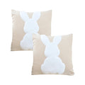 Soga 2 Pack 45cm White Bunny Pillowcases Covers Only No Inserts Decorative Cushion Covers For Sofa Bed Nursery