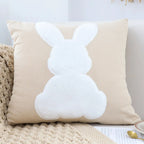 Soga 2 Pack 45cm White Bunny Pillowcases Covers Only No Inserts Decorative Cushion Covers For Sofa Bed Nursery