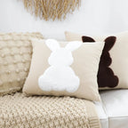 Soga 2 Pack 45cm White Bunny Pillowcases Covers Only No Inserts Decorative Cushion Covers For Sofa Bed Nursery