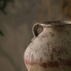 Antique-Style Rustic  Vase with Double Handles