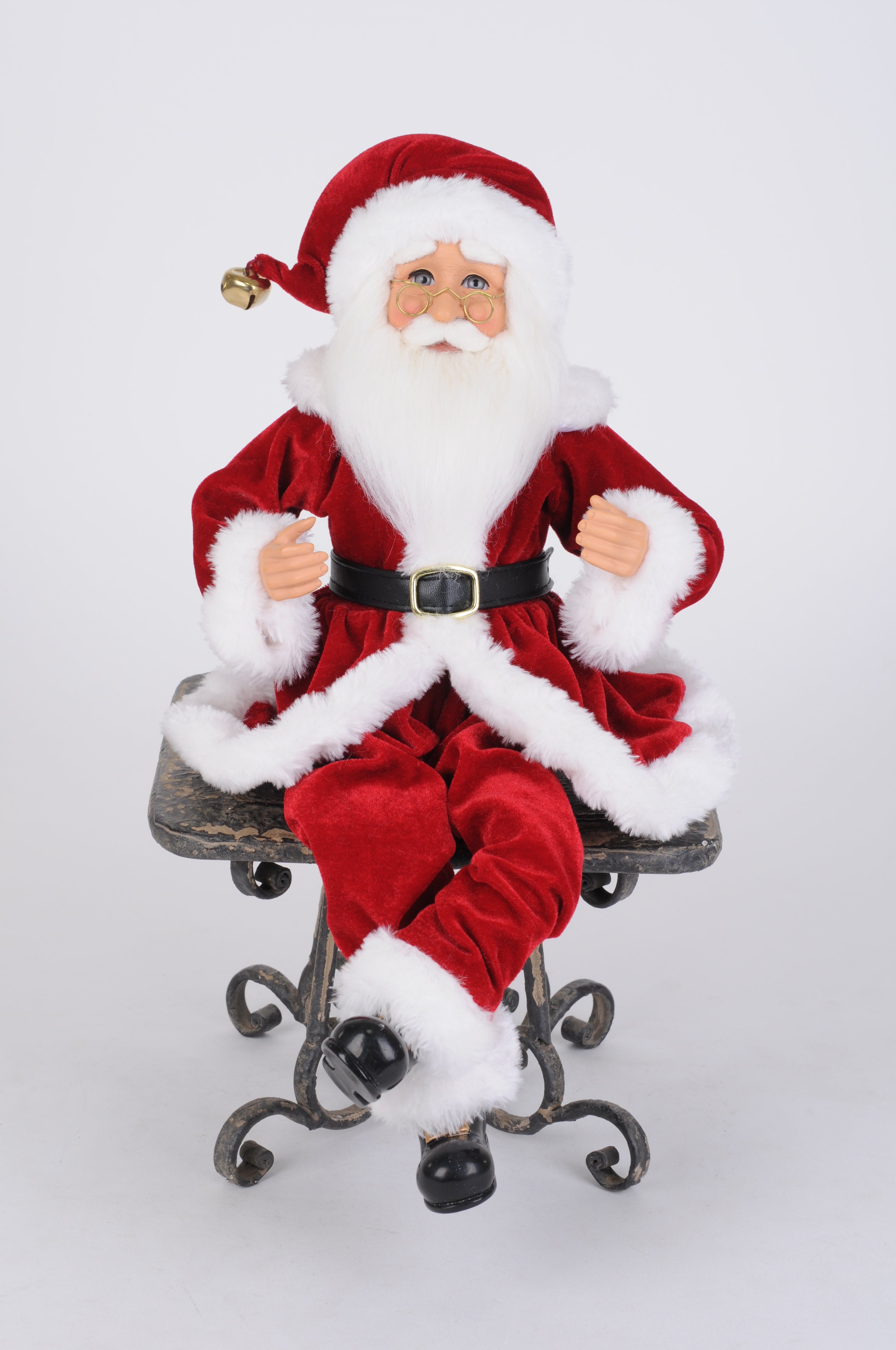 Traditional Poseable Santa (Set of 2)