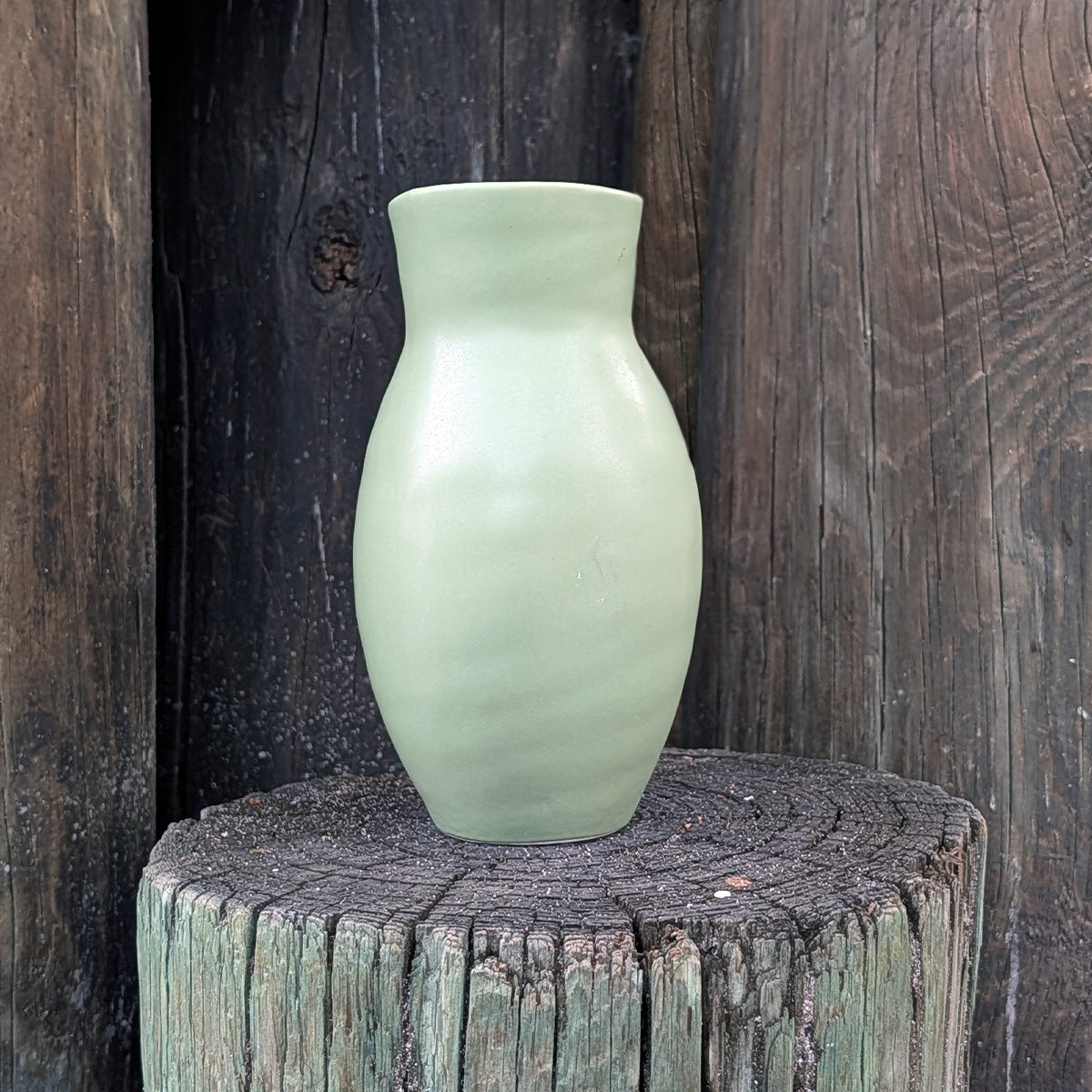 Seafoam Rope Accent Decorative Vase