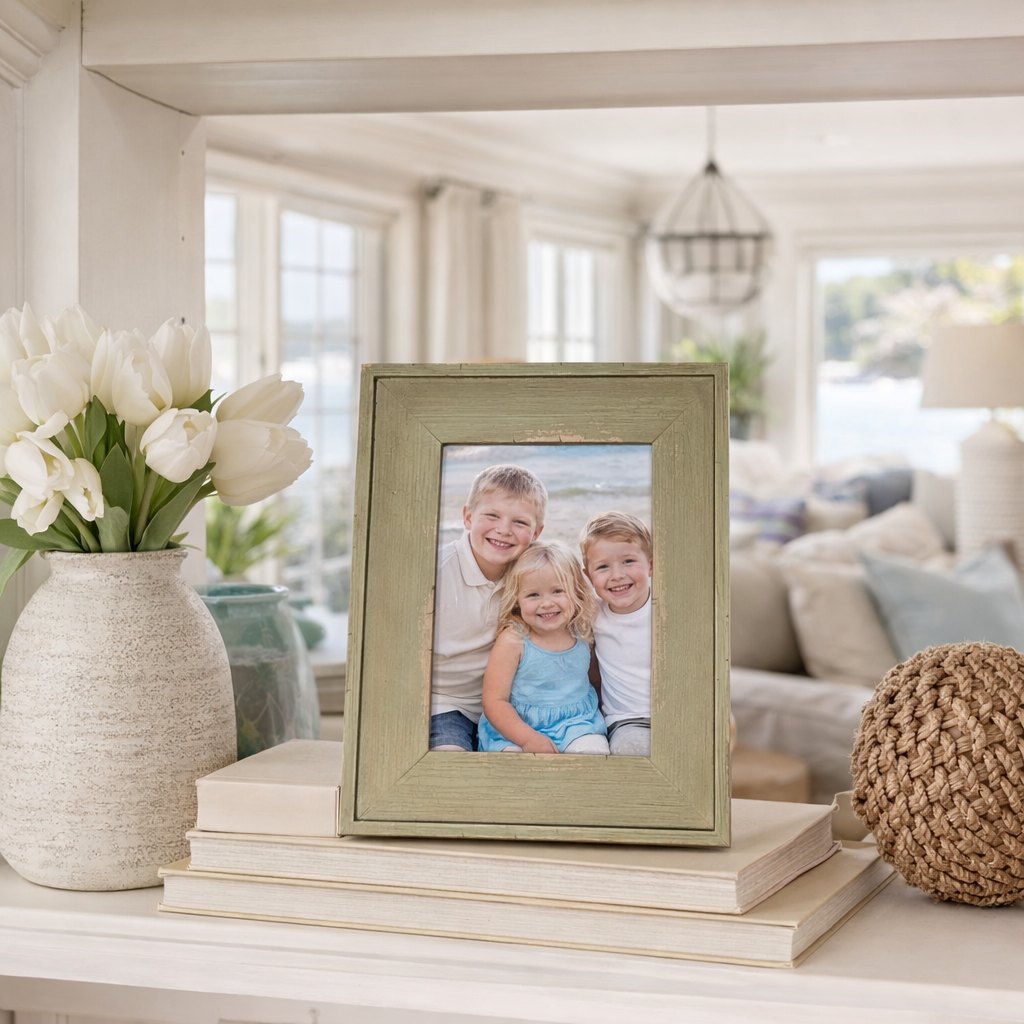 Distressed Coastal Wood Frame – 4x6