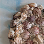 Coastal Shell Heart Wall Art – Original Mixed Media by Dani Prado