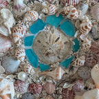 Coastal Shell Heart Wall Art – Original Mixed Media by Dani Prado